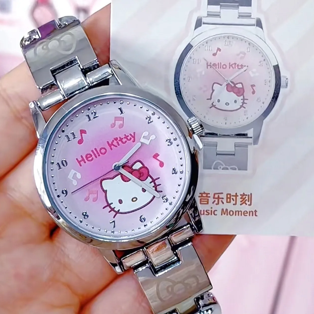 Toptoy Hello Kitty Blind Box Watch 24 Hours Date Series Cute Cartoon Peripheral Quartz Wrist Watch For Women Holiday Gift view 6