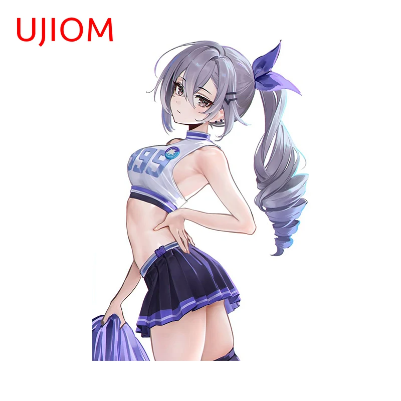 UJIOM 13cm X 8.7cm Silver Wolf NSFW Cute Anime Girl 3D Wall Stickers Wardrobe Room Decal Popular Vestibule Chambre Accessories