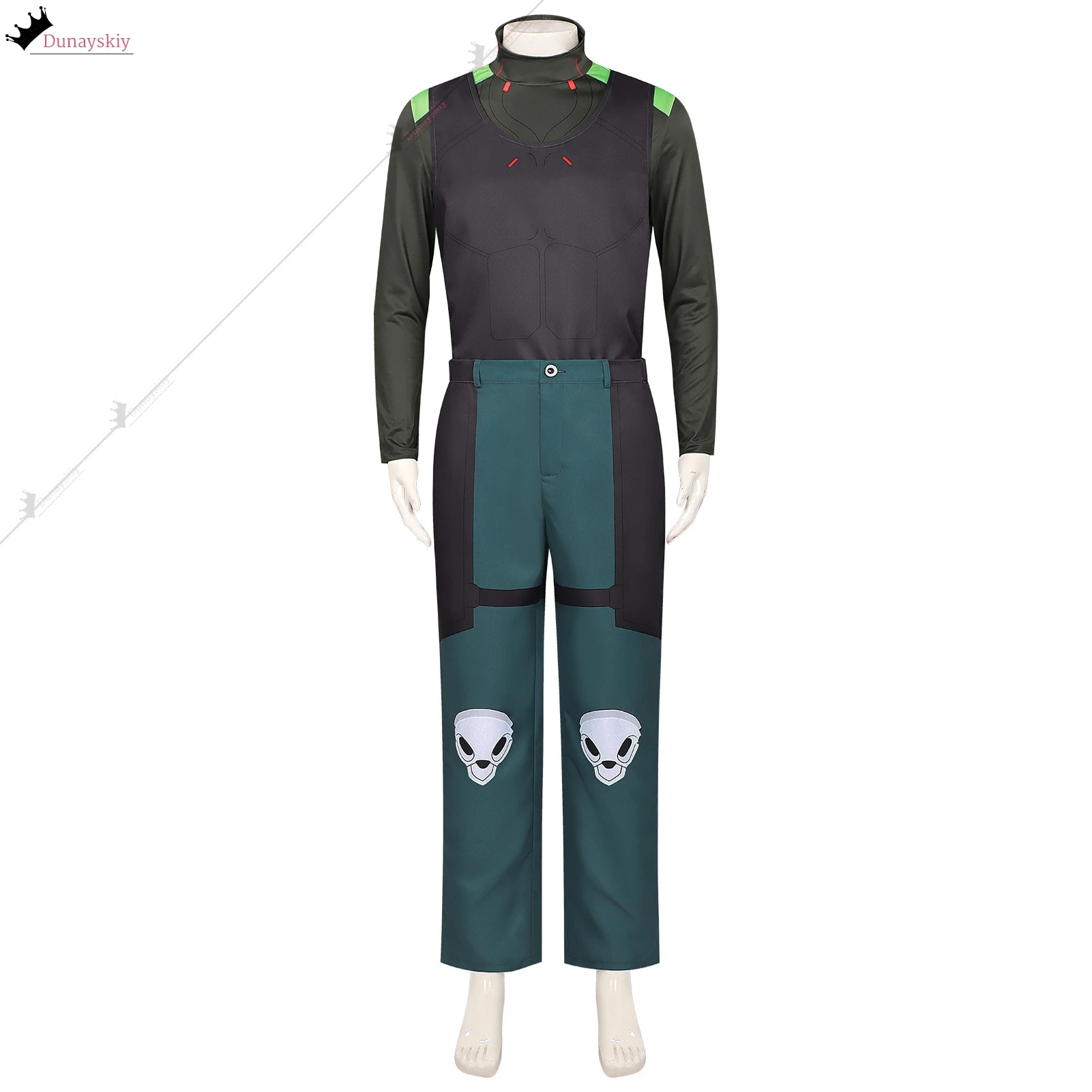 WEAK KINGSLEY Cosplay Cyberpunk: Edgerunners 2 Costume Anime Trench Coat Set Unisex Outfit Halloween Carnival Theme Dress Up view 6