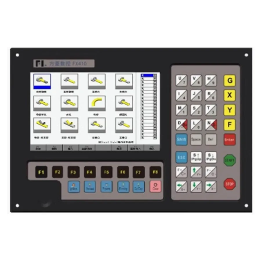 The Fangling FX410 square tube system comes with a nesting library and plasma cutting welding tube Fangling nesting software