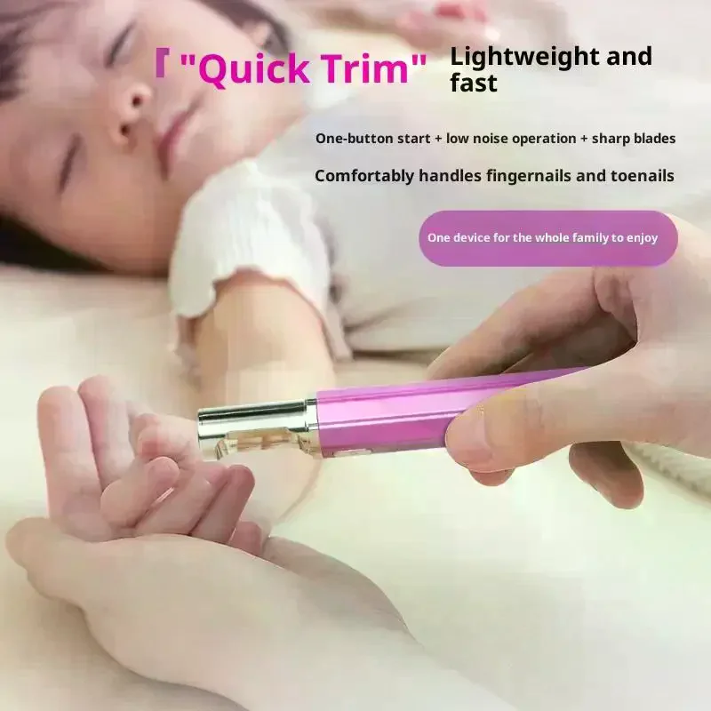 

USB Rechargeable Electric Nail Clippers Trimmer Safe For Babies Kids Adults Home Travel Use Personal Grooming Essential