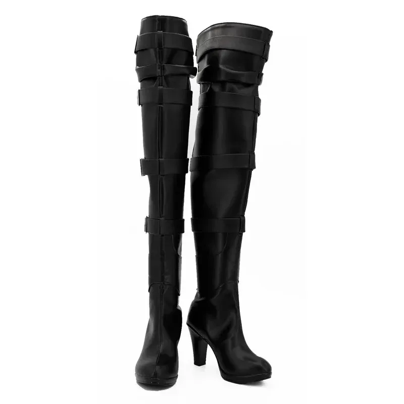 Botas cosplay CyYennefer feitas sob medida para homens adultos e mulheres sapatos cosplay