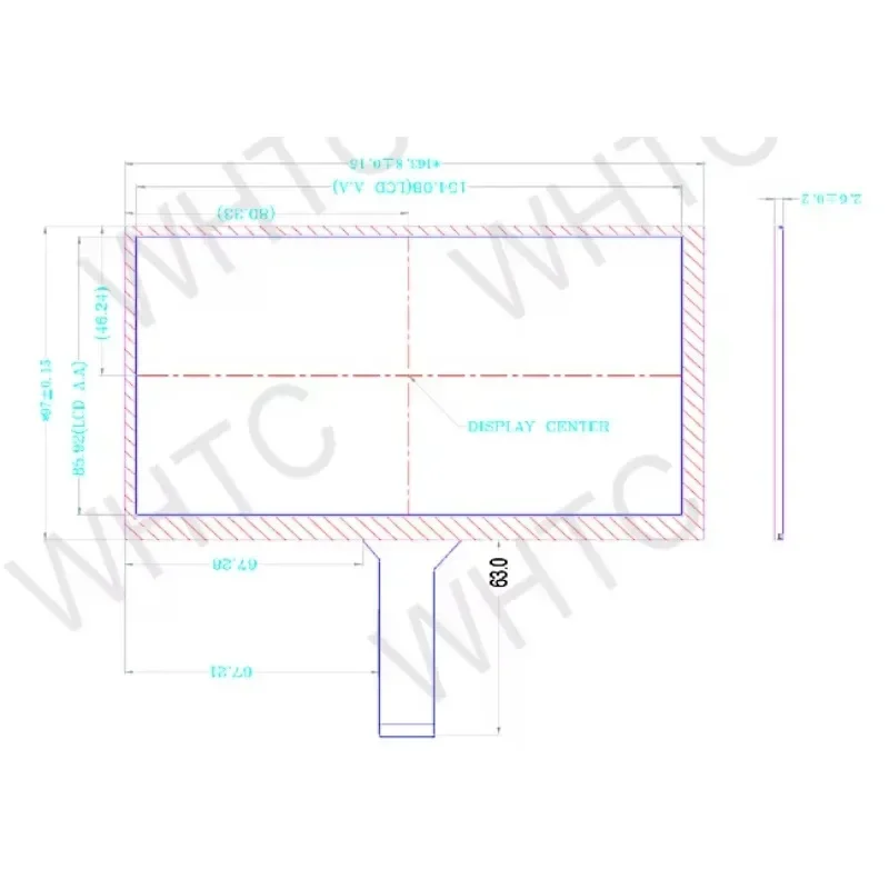 In stock IPS 1024x600 30pin TFT 7 Inch MIPi DSI Interface LCD Display Modules - view 4