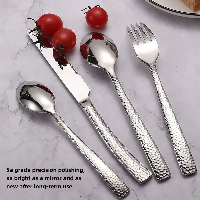 Cutlery knife and fork set 316 stainless stee High, fork, spoon set meal