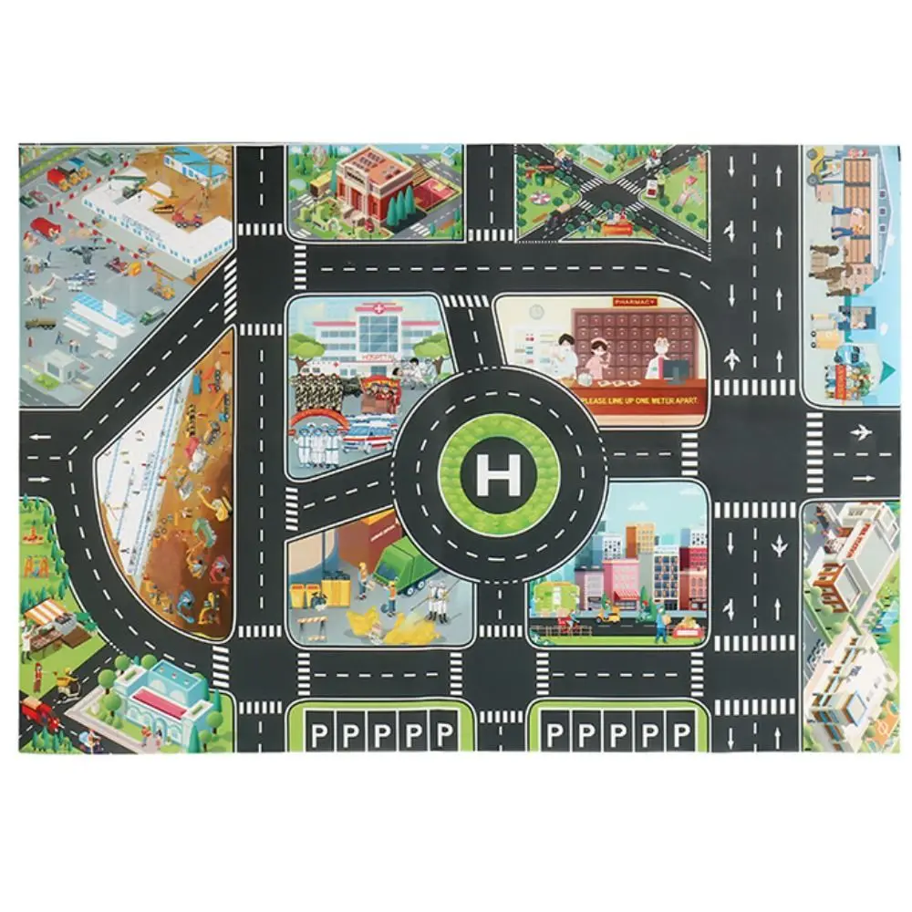 

Climbing Mats Toys Traffic Car Map City Parking Lot Roadmap DIY Traffic Road Signs Road Carpet Playmat Climbing Mats Toys