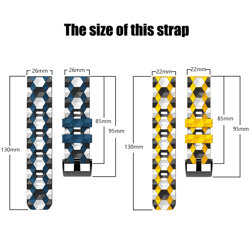 Pasek do zegarka dla Garmin S62 / Epix Gen 2 / Instinct 2 / Forerunner 965 955 945 935 equickfit 26mm 22mm silikonowa bransoletka z paskiem do