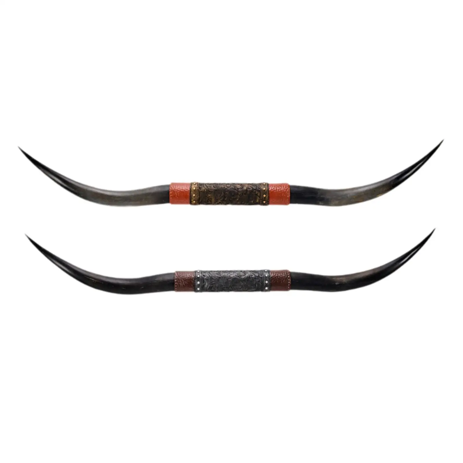 

Simulated Bull Horn Wall Hanging Sculpture Handmade Resin Craft Art Wall Decoration 71inch Long for Home Office Decor Versatile