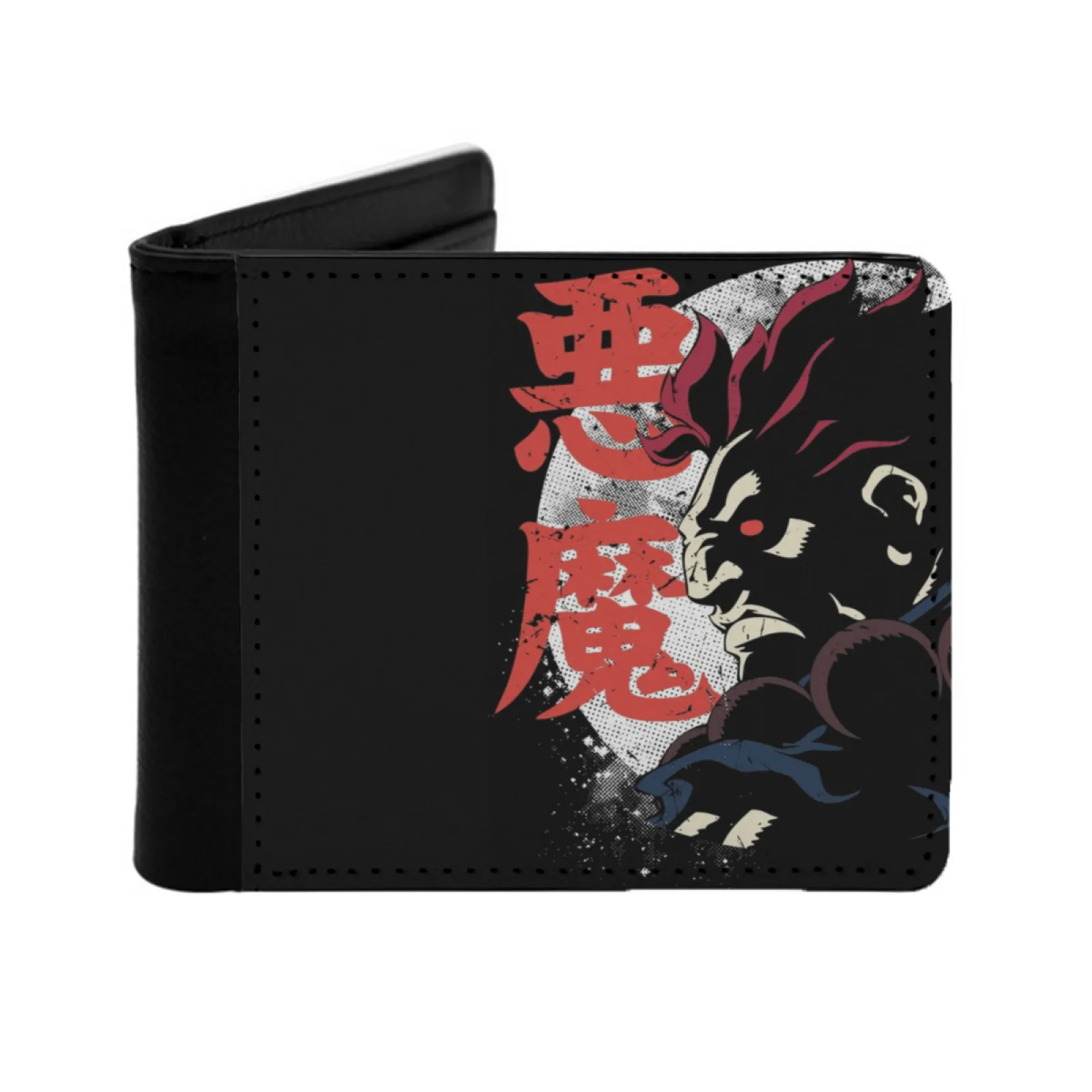 

Akuma Personalized Wallet For Men And Women Pu Leather Short Pocket Purse Akuma Game Fight Ken Ryu Personalized Print Vintage