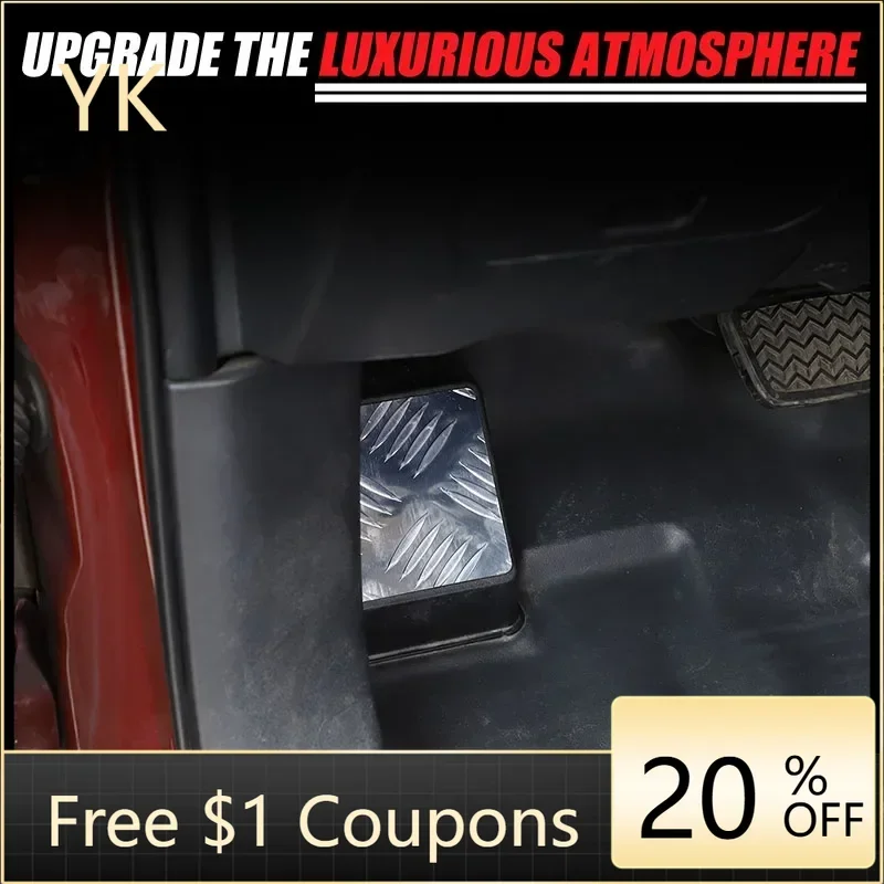 

Aluminum Alloy Car Accelerator Brake Pedal Left Side Rest Pedal Trim For Toyota FJ Cruiser 2007-2021 Interior Car Accessories