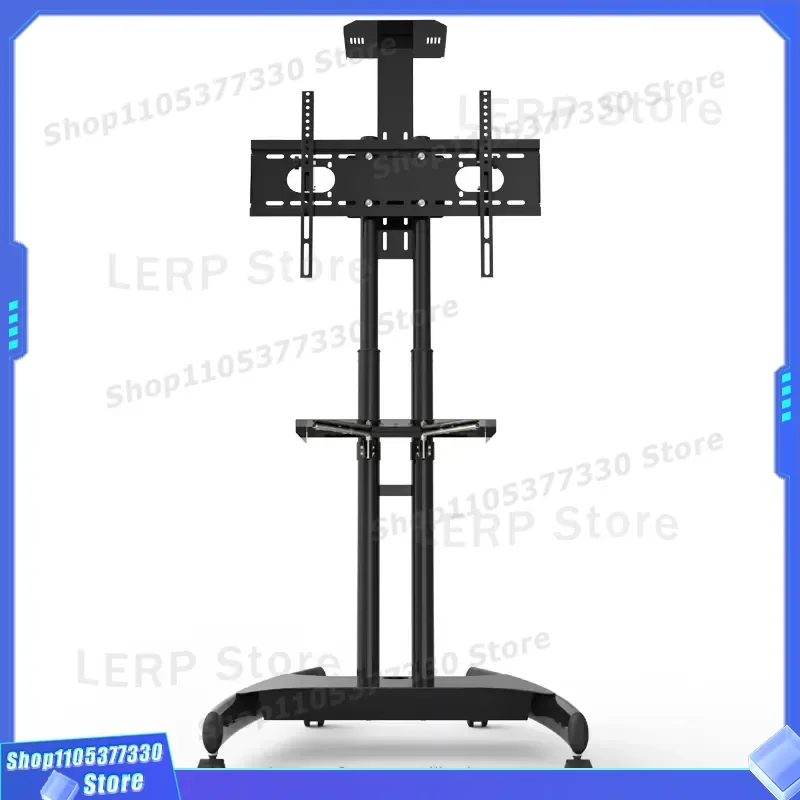 360 Degree Rotating TV Floor Stand with Wheels Mobile Bracket for 32-70 Inch LCD LED Screen Adjustable Height Universal Mount