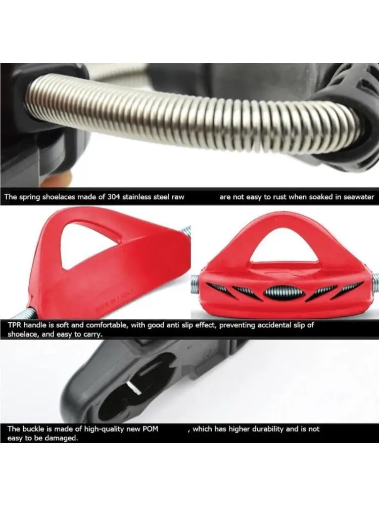 

652F Быстроразъемные пряжки из нержавеющей стали, пружинный ремешок для пятки, комплект для подводного плавания с аквалангом