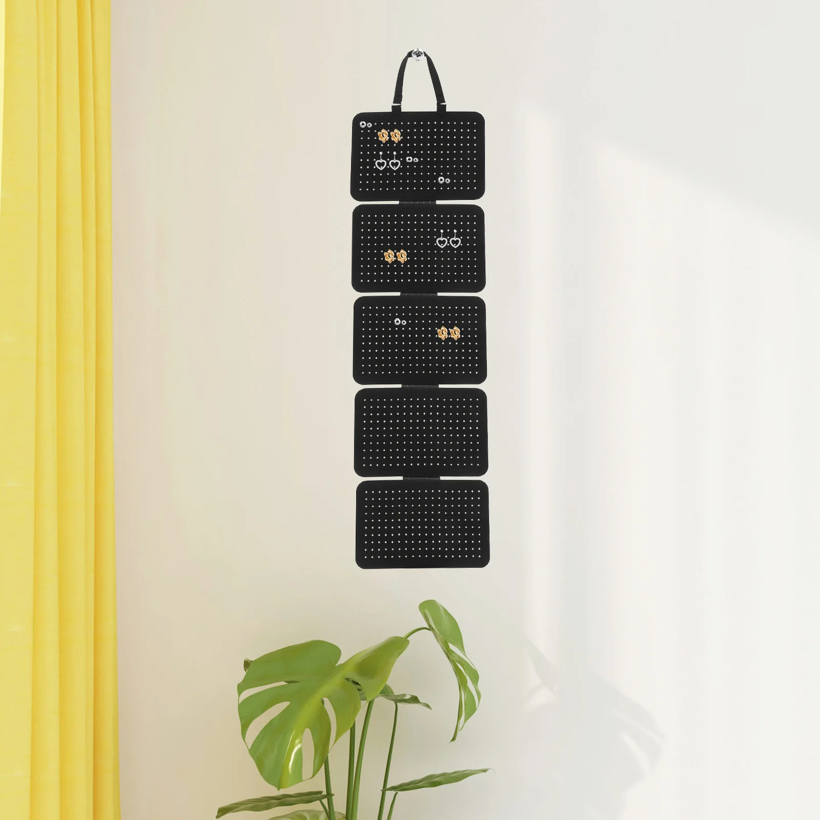 

1 Set Of Jewelry Storage Boards Felt Hanging For Necklaces Earrings Enamel Pins Brooches Wall Mounted Display Holder Detachable