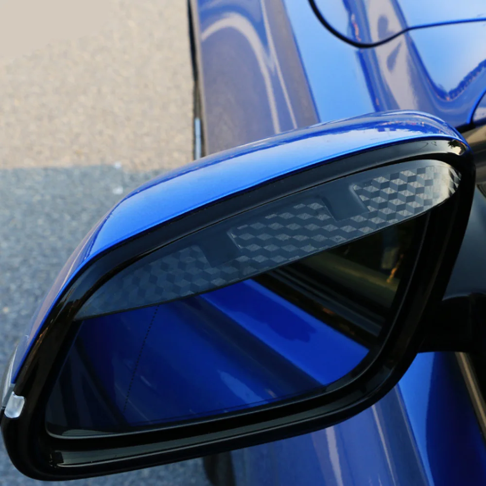 Car Rear Rearview Side Mirror Trim Frame Rain Shield Sun Shade Eyebrow For Volkswagen VW T-cross Tcross 2019 2020 2021 2022 2023