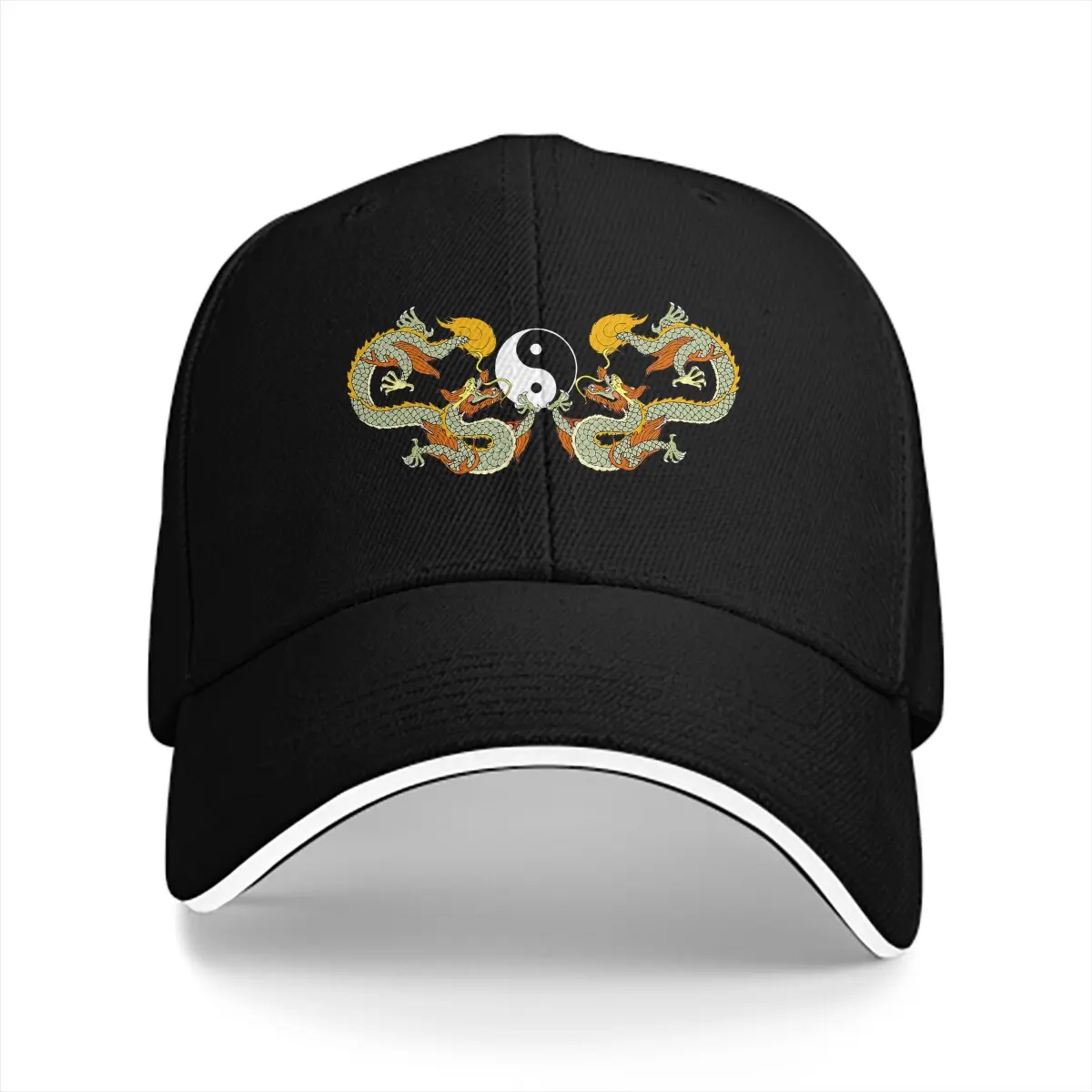 Yin Yang Dragon Classic Baseball Caps Peaked Cap YinYang Sun Shade Hats for Men Women