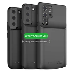 Funda de cargador de batería para Samsung Galaxy S22 S22 Plus, funda de carga de Banco de energía ultradelgada, funda de batería para Samsung S21 Ultra S21