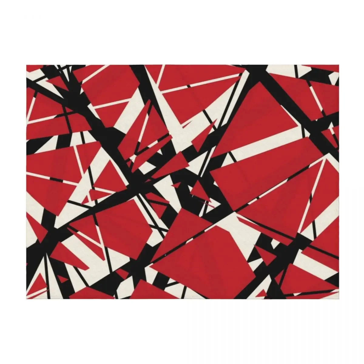 

EVH: authentic stripes design (red) Throw Blanket Large Designers Luxury Brand Soft Blankets