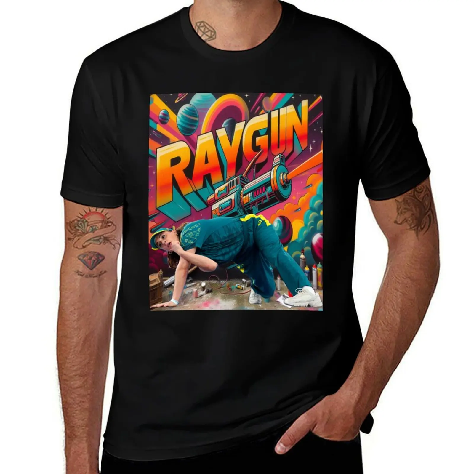 Raygun Australian Breakdance Legend T-Shirt Holiday Casual Short Sleeve Top T-Shirt
