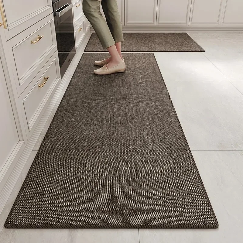 

Kitchen Rug Long Strip Solid Color Style Loop Velvet Floor Mat Wear-resistant Non-slip Foot Mats Home Decoration Carpet 주방 카펫