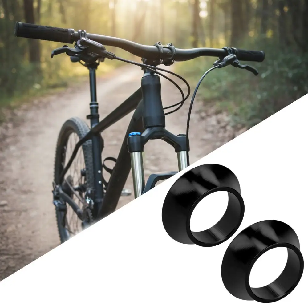 

2 Pcs Durable 15mm Bike Taper Washer CNC Tapered Bike Headset Spacer Aluminium Alloy Bicycle Front Fork Spacer Bike Maintenance