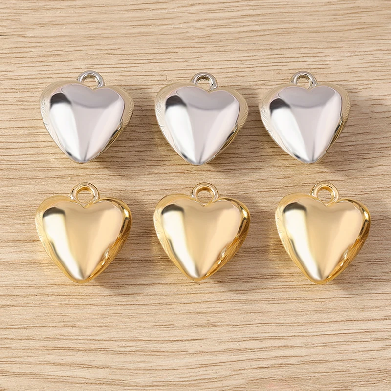 10 stücke niedlichen ccb Kunststoff Liebe Herz Charms Anhänger für Schmuck machen Tropfen Ohrringe Halsketten Armbänder DIY Handwerk liefert – Detail 14