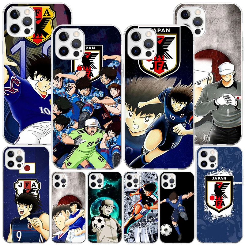 Captain Tsubasa Anime Phone Case For iPhone 16 Pro Max 15 + 14 Plus 11 12 13 Mini Xs X XR 7 8 SE Personalized Gift Print Cover