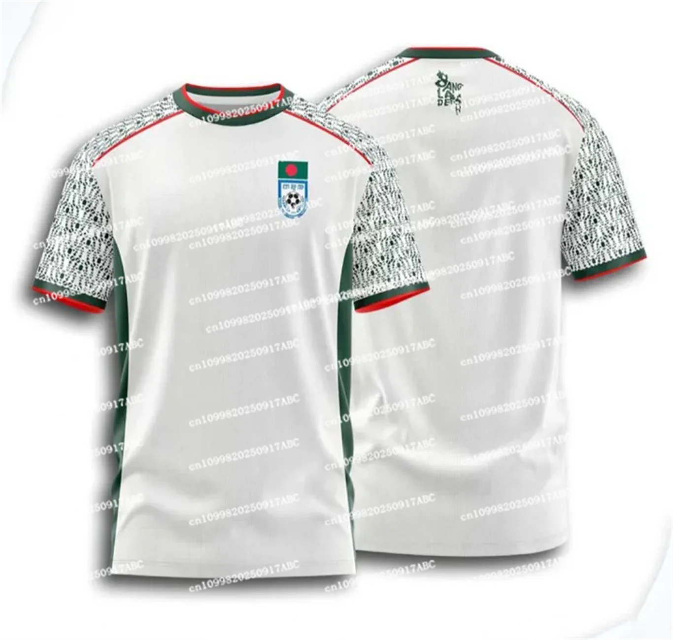 

Летняя детская футболка из джерси с принтом Бангладеш, трикотажная футболка, быстросохнущая футболка, мужская футболка из джерси, дышащая женская футболка