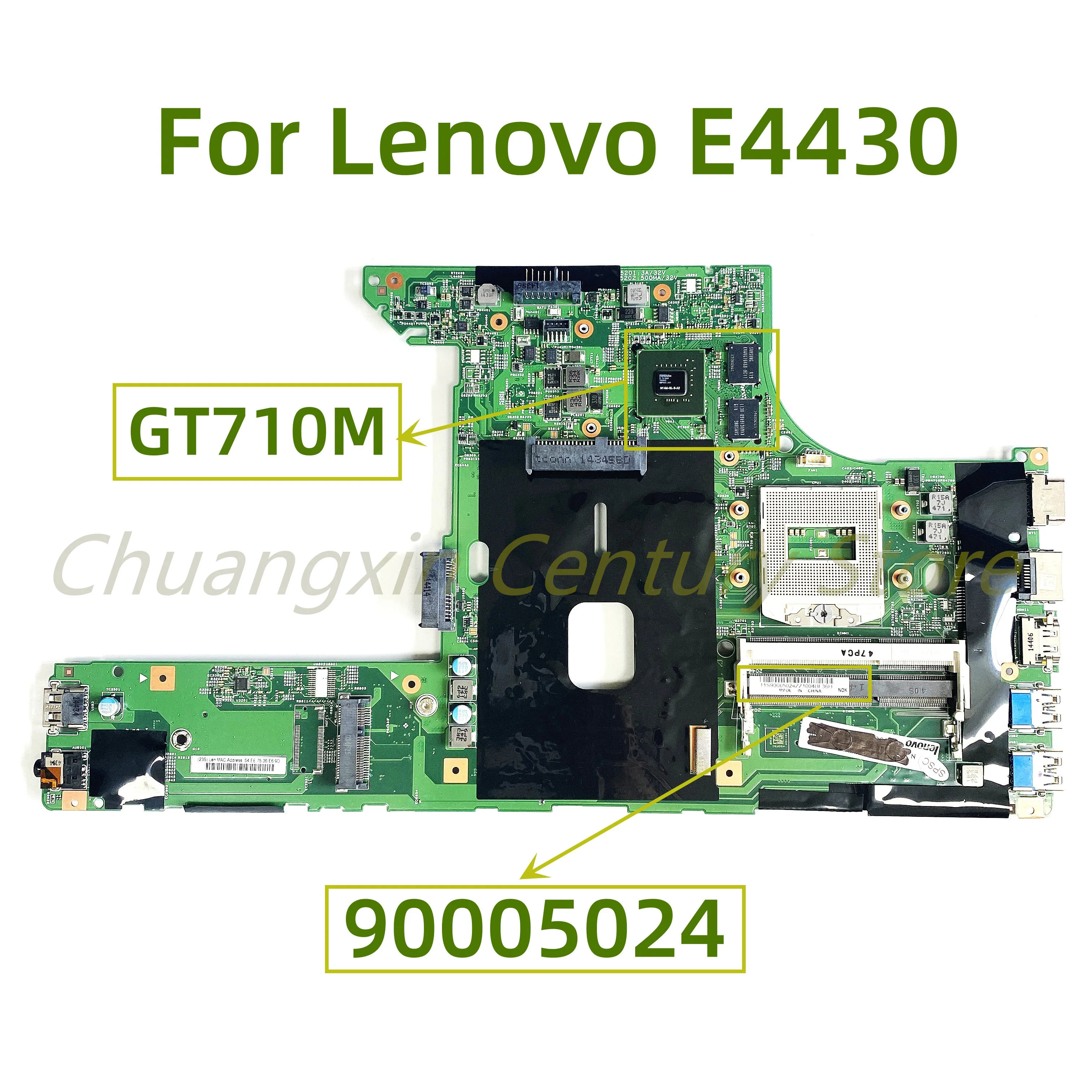 

Suitable for Lenovo e4430 laptop motherboard FRU: 90005024 with GT710M 2G GPU 100% Tested Fully Work