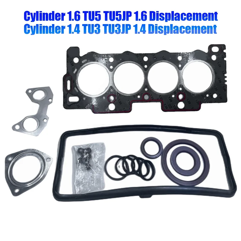 Engine Overhaul Kits 0209.CJ 0209.W6 for Citroen C2 C3 Fiat Qubo Peugeot 206 207 307 Cylinder 1.6 TU5 TU5JP 1.6 Displac