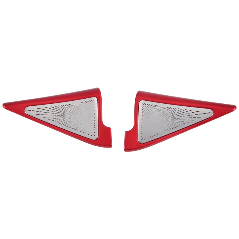 

A57E-2PCS Rear Door Stereo Speaker Cover Trim Decor For Honda Civic 11Th 2022 2023 Red Interior Spare Parts Accessories Parts