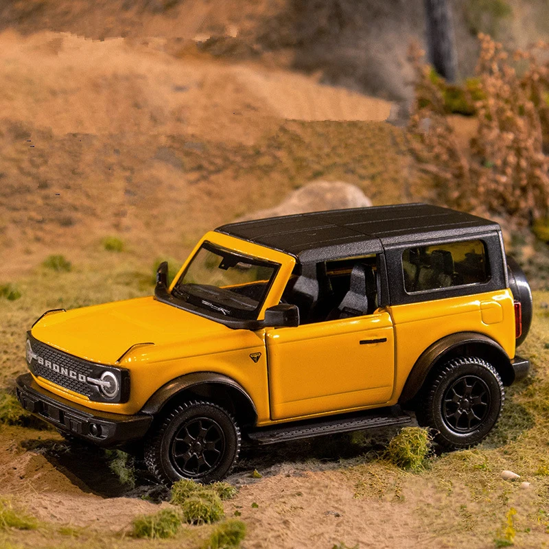 New 1:36 Ford Bronco Lima Alloy Car Model Diecast Metal Off-road Vehicles Car Model High Simulation Collection Children Toy Gift