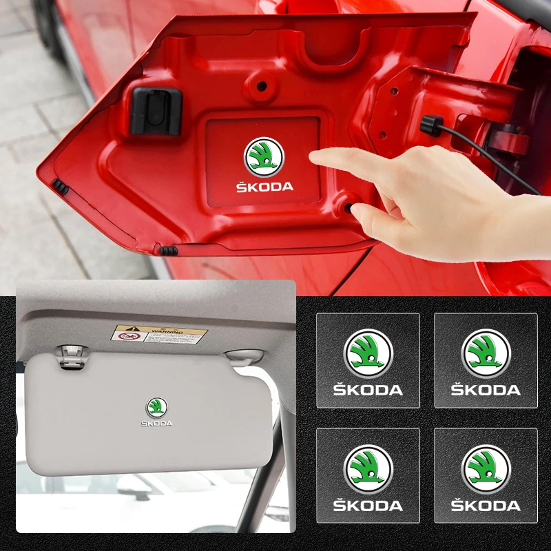 

Наклейки на автомобиль, логотип для стайлинга, декоративные аксессуары для интерьера для Skoda Octavia, Rapid, Kodiaq, Superb, Karoq, Fabia, Kamiq