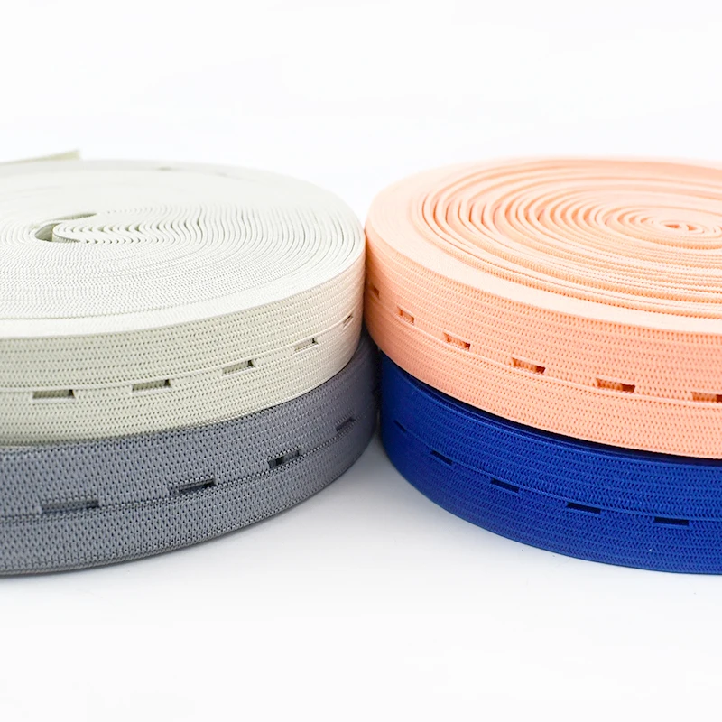 

2-10M 18mm Adjuster Hollow Elastic Band for Clothes Belt Rubber Bands with Holes Underware Bra Strap Stretch Webbing Ribbon Tape