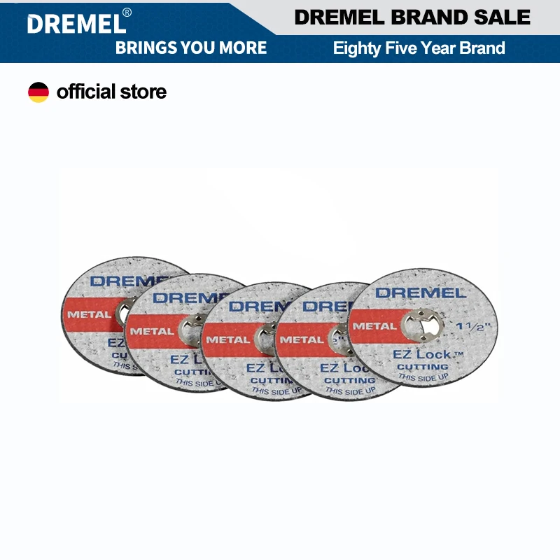 Dremel EZ456 1/2-Inch 38mm Wheel Diameter 5 Piece Fiberglass Reinforced Cut-off Wheels Rotary Tool Cutting Disc Accessorins