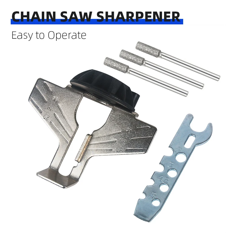 5 Gears Chain Saw Grinding Machine Electric Grinder Kit Handheld Mini Electric Chainsaw Sharpening Drill Rotary Accessories Set