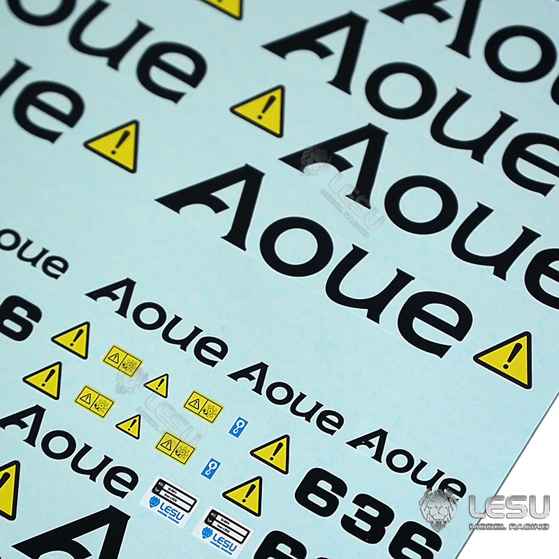 

В наличии наклейка LESU, запасные части для 1/14 636, гидравлический гусеничный радиоуправляемый погрузчик, модель автомобиля, аксессуары, игрушка TH20453