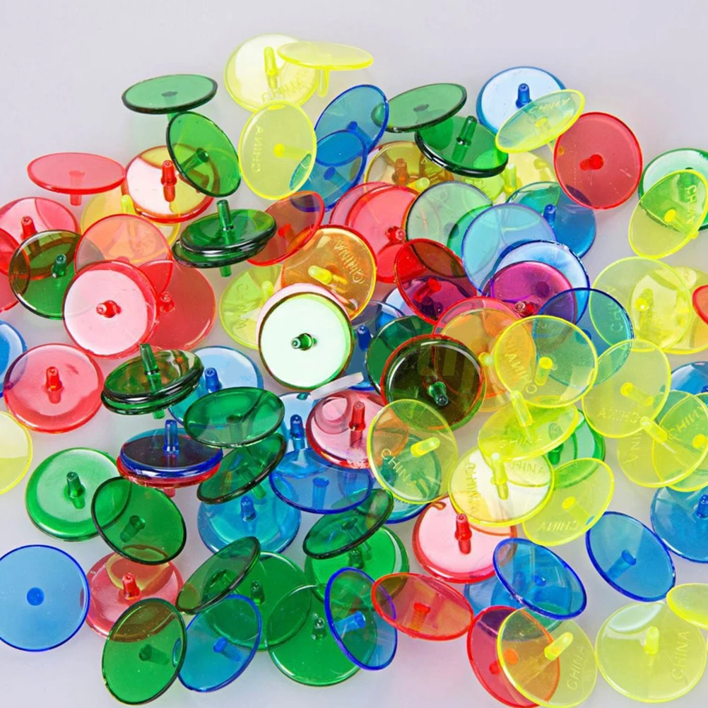 

50pcs Golf Marker Transparent Tools for Positioning Golfs Accessories Wear Resistant Golfs Marking Tools Practical Safe