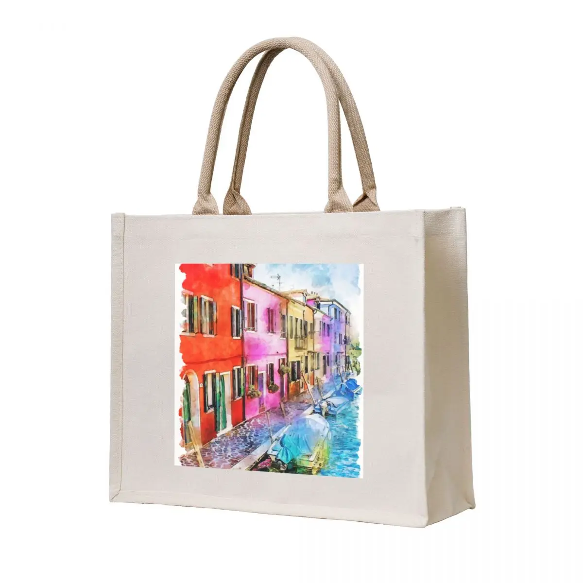 

Burano, Italy Tote Bag Custom bag canvas shopping bag cute pouch reusable shopping