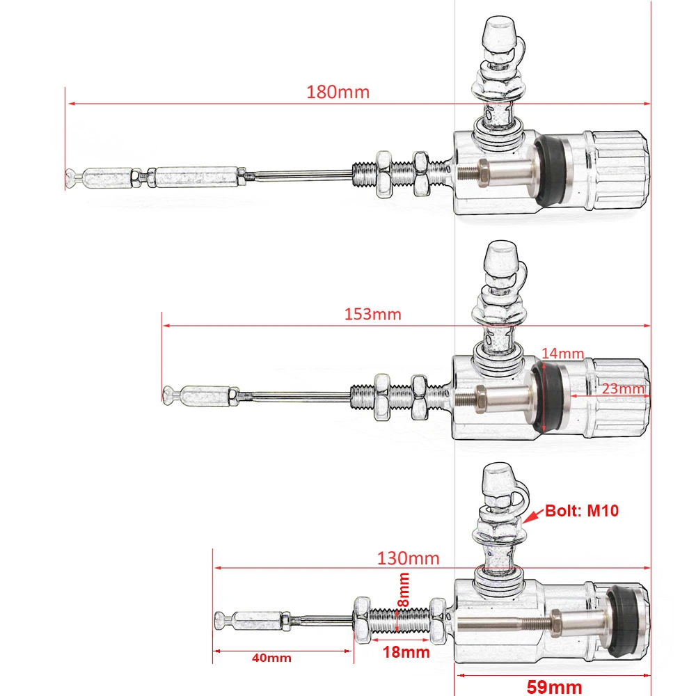 Hydraulic Master Cylinder Clutch Lever Oil Hose Pipe Brake Pump 22mm For Motorcycle Yamah Honda DUCATI Aprilia Dirt Bike Moped