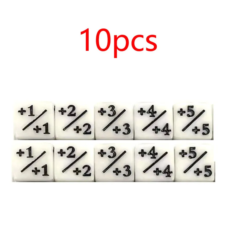 16mm 6 Side Dobbelstenen Tellers + 1 Kinderen Speelgoed Tellen Voor MTG De Verzamelkaart Gaming Token Loyaliteit gift 10 stks/zak