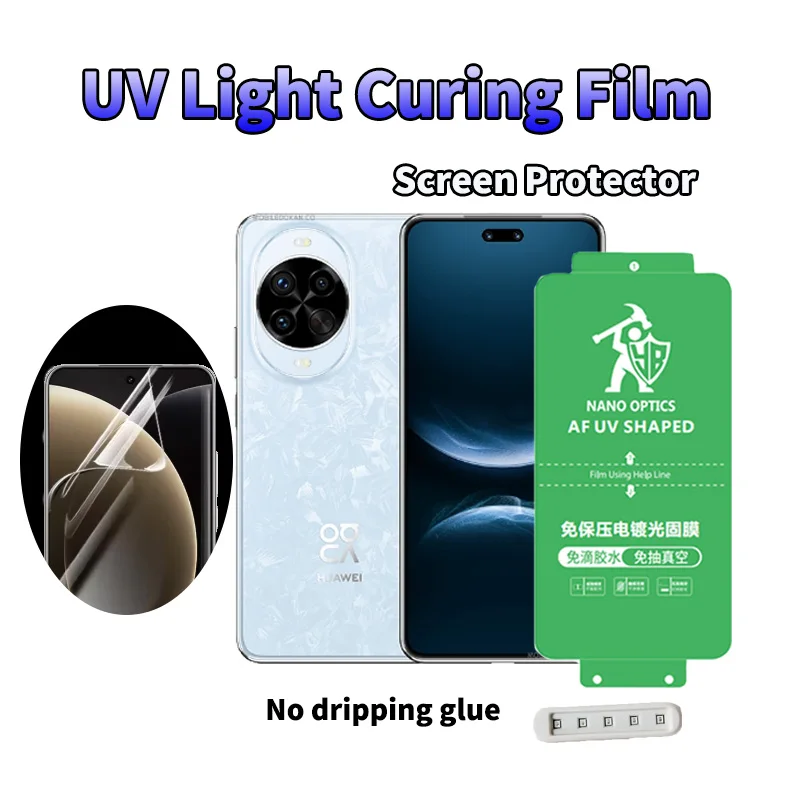 2PCS HD For Huawei Nova14 13 12 Pro Screen Protector For oneplus 11 10Pro Clear UV Film Cover For OPPO FindX5 x6 Reno11 Pro