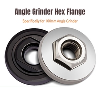 M10 Angle Grinder Flange Nut Set - Hex Inner Outer Flange Plates Compatible with Makita, Dewalt, Milwaukee, Bosch Grinders