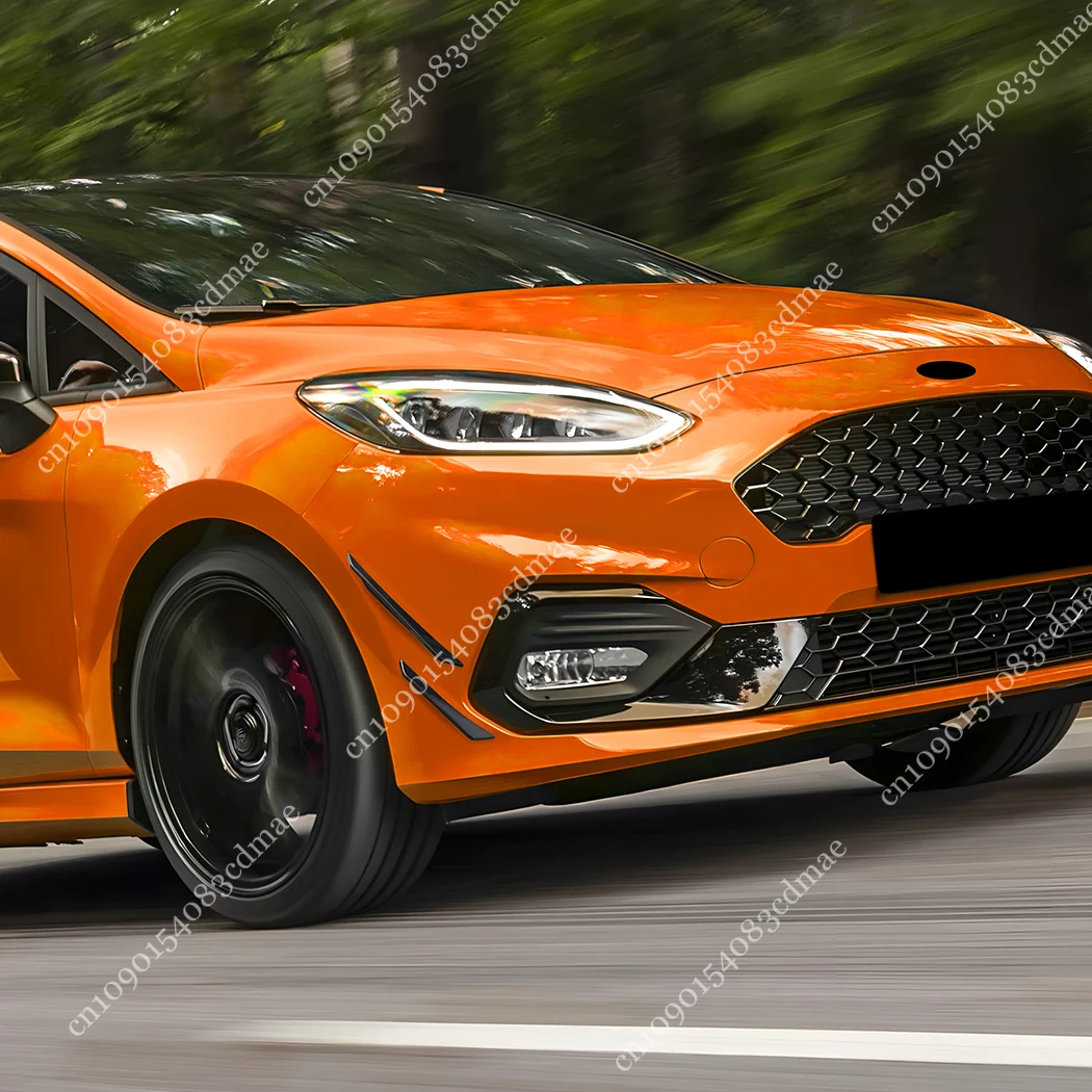For Ford Fiesta MK8 ST Line 2017 2018 2019 2020 Front Bumper Side Cover Trim Wind Knife Fog Lamp Air Splitter Spoiler Body Kits view 3