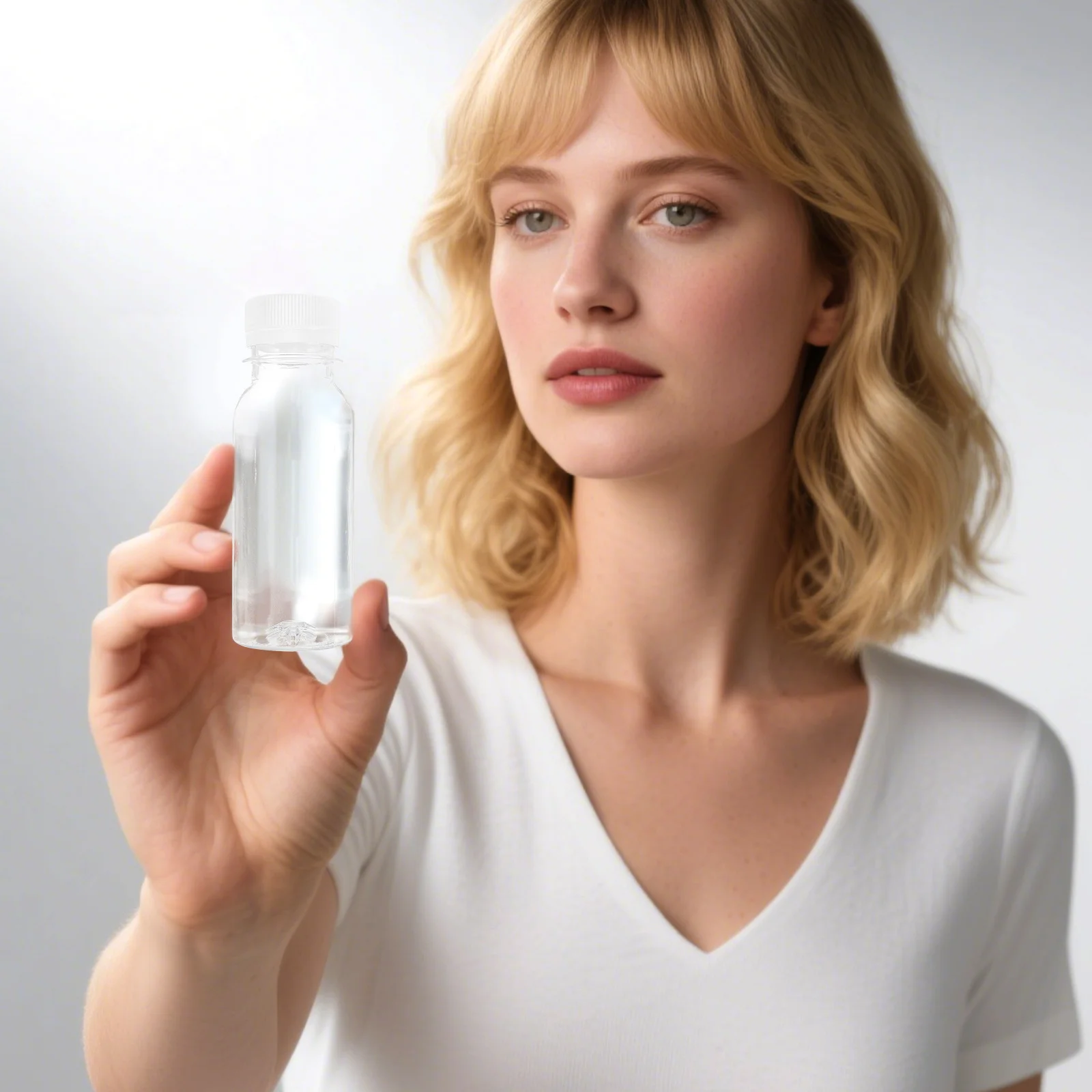 

10pcs Multi-Function Clear Milk Bottles Portable Transparent Empty Drink Bottles Reusable Travel Household Outdoor 100Ml