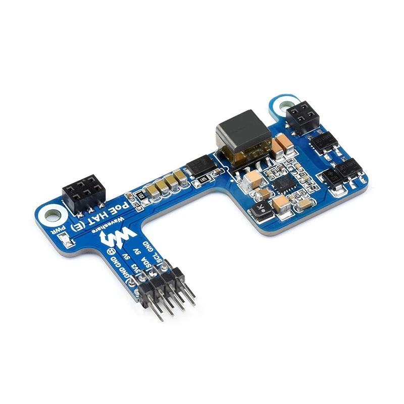 Waveshare topi PoE (E) untuk Raspberry Pi, papan ekspansi atas Power Ethernet untuk Raspberry Pi 3B +/4B untuk IEEE 802.3Af 1 buah