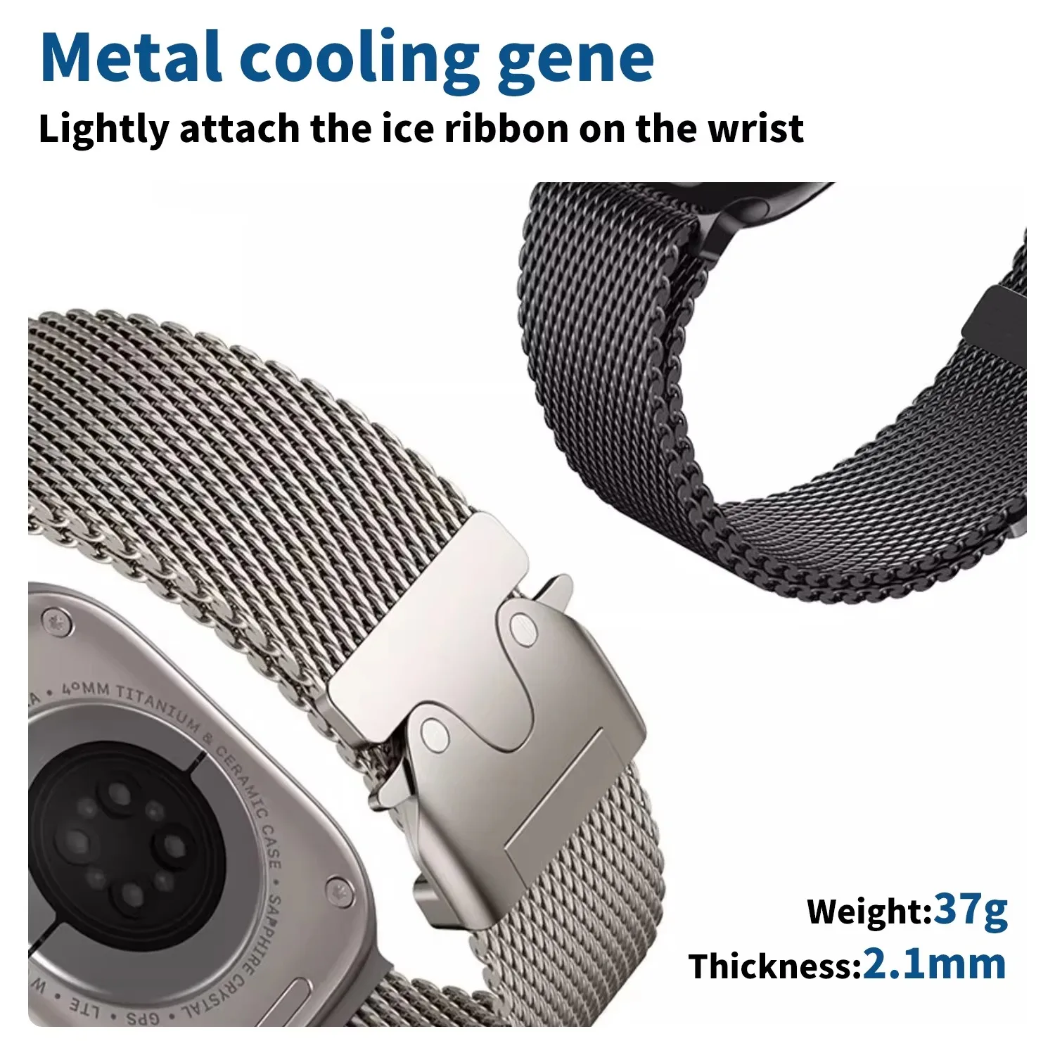 Pure Titanium Official 1:1 Strap For Apple watch Ultra Band 49mm S10 46mm 45mm 44mm Milanese bracelet iWatch 10 9 8 7 6 5 SE