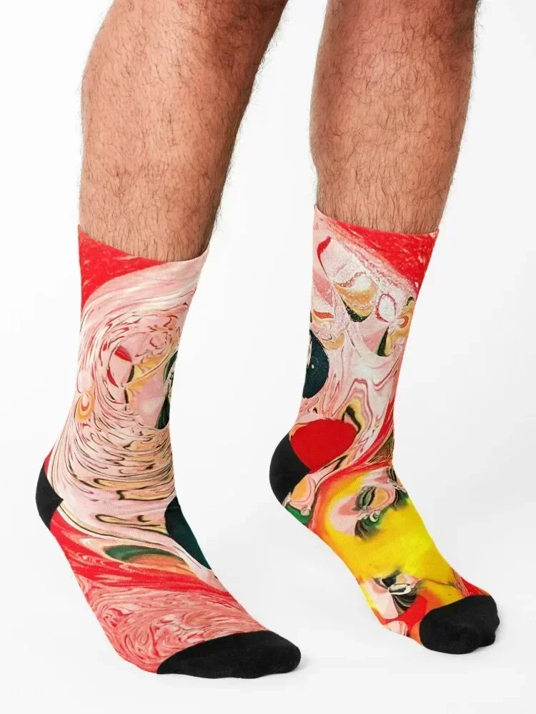The Mindfully Mismatched Menagerie Socks japanese fashion retro golf christmass gift Socks Ladies Men's