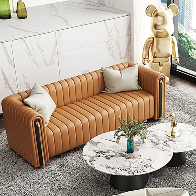 

Leather Modern Sofa Puffs Salon Bubble Couch European Accent Chair Daybed Luxury Articulos Para El Hogar Bedroom Furniture