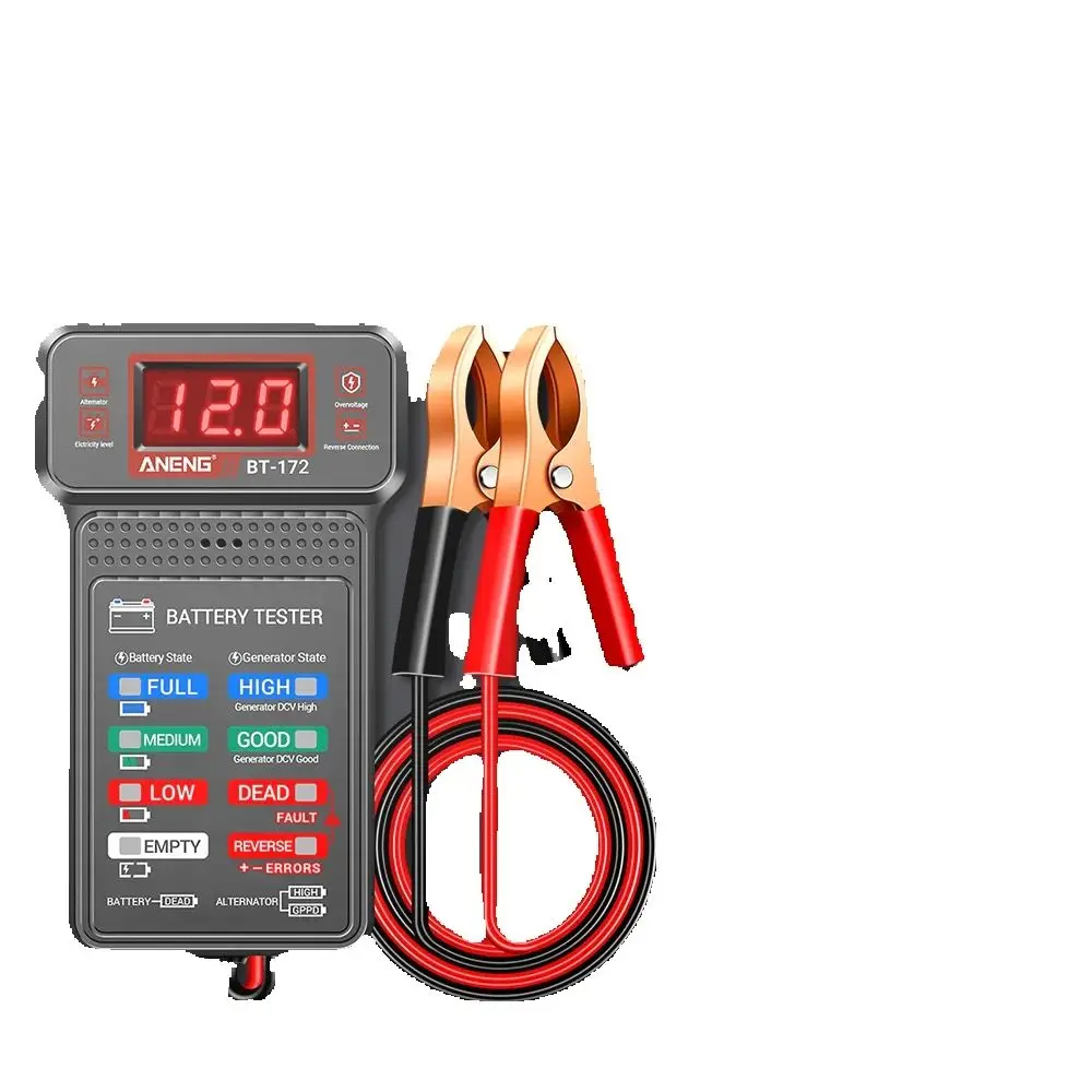 Ammeter, 12V battery start-up test Multi functional car battery tester, voltmeter, digital display, car battery monitoring