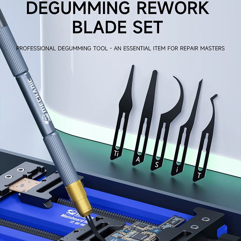MECHANIC Assassin 5 Rework Blade Set Glue Removal Blade Chip Scraper Pry Knife Motherboard Chip Shovel Carving