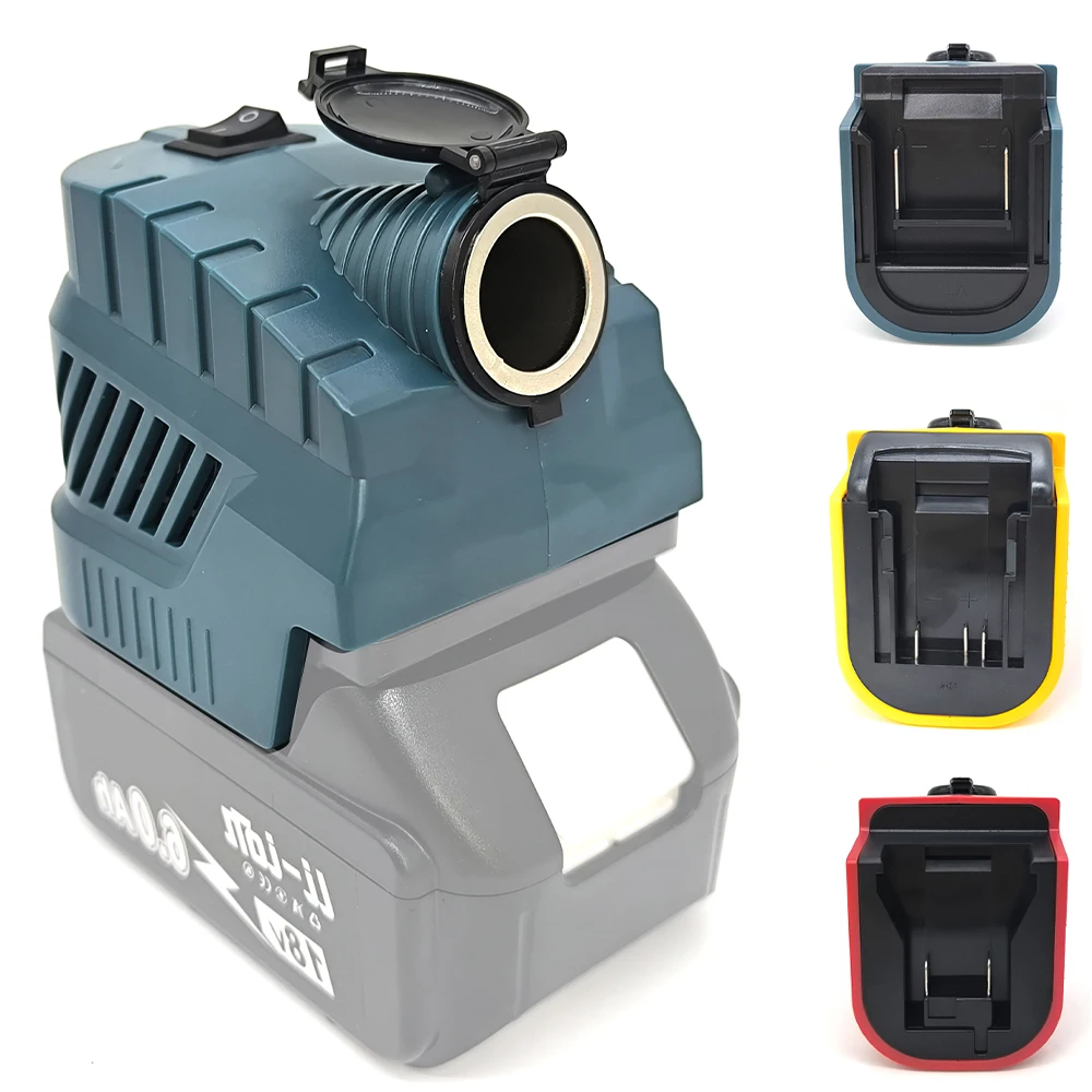 Step Down Converter for Makita/Milwaukee/Dewalt, 20V to 12V Power Supply Adapter, Car Cigarette Lighter with USB & Type-C Port